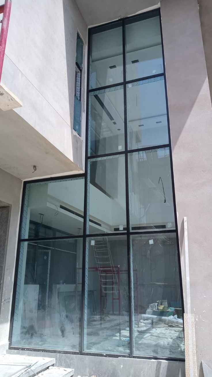 نوافذ الألومنيوم مع الزجاج السيكوريت